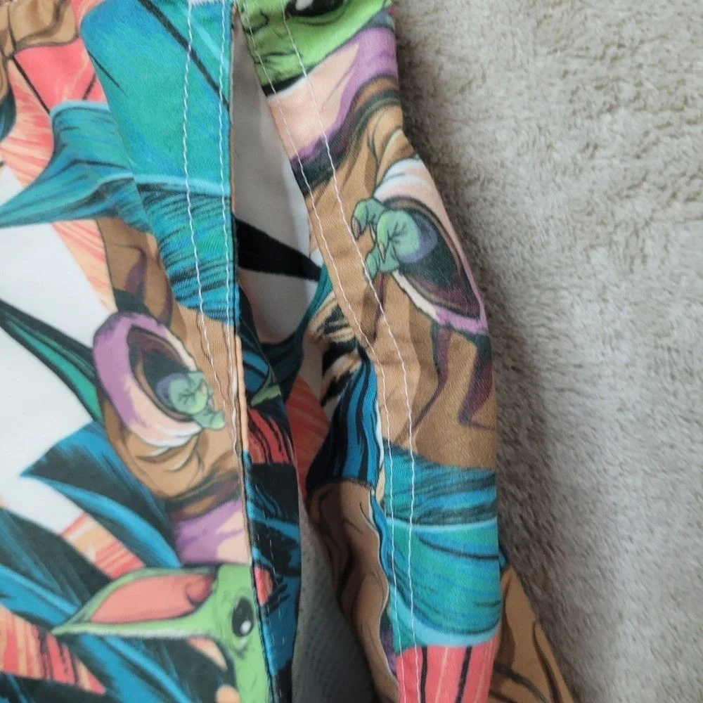 Star Wars Men’s Swim Trunks in Green, Teal, White